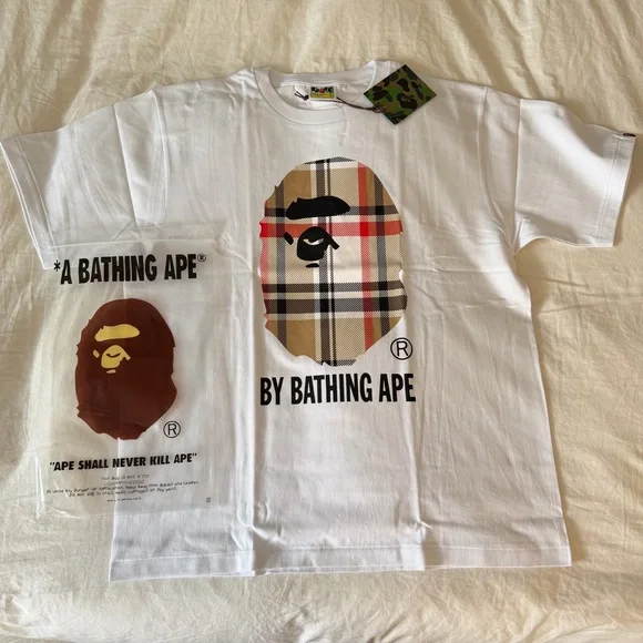 🔥 BAPE x BURBERRY COLLAB T-SHIRT 🔥